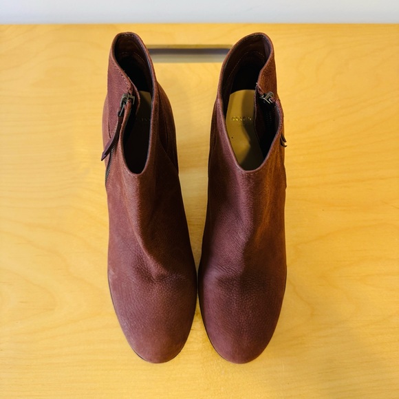 Cole Haan Davenport Ankle Brown Pebble Leather Booties Boots Size 9.5 B - Picture 3 of 12